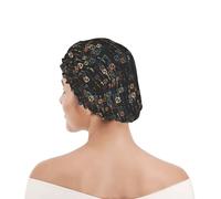 Shower Cap For Women UK & Men Reusable Waterproof with Elastic Band Printed Programmer Computer Code