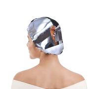 Shower Cap For Women UK & Men Reusable Waterproof with Elastic Band Printed Rottweiler Dog Snow Collar Eyes