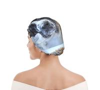 Shower Cap For Women UK & Men Reusable Waterproof with Elastic Band Printed Saint Bernard Dog