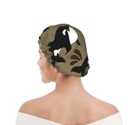 Shower Cap For Women UK & Men Reusable Waterproof with Elastic Band Printed Sea Life Whale Funny Big Fish Animal