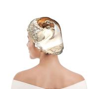 Shower Cap For Women UK & Men Reusable Waterproof with Elastic Band Printed Tiger Baby Tigerfamile Young