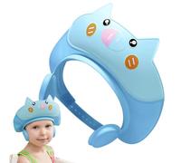 Shower Cap - Kids Shower Visor, Shampoo Shield Tool for Protecting, Long-Lasting Silicone Gear, Accessory Piece with Snug Fit, Adjustable Bathing Tool for Washing and Shielding