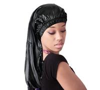 Shower Cap Re-Useable, Shower caps XL, L, Small, Jumbo&Thick Waterproof Plastic Elastic Hair Bath Caps For Women Kids Girls, Hotel and Hair Solon, Travel Spa, Home Use (Extra Long)