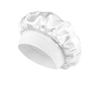 Shower Cap Reusable for Women Silk Bonnet for Sleeping Women Large Waterproof Shower Bonnet Washable Elastic Band Bath Hair Hat for Long Hair Braid