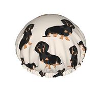 Shower Cap Sausage Dog Reusable Bath Cap Elastic Bathing Shower Hat Soft Waterproof For Hair Caps Of All Hair Lengths