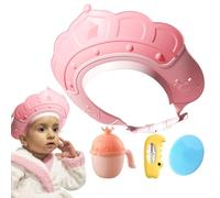 Shower cap, shampoo cap for | Swimming cap visor with water temperature gauge and shampoo cup, shampoo cap with shampoo brush, makes bathing more