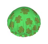 Shower Cap St Patrick'S Reusable Bath Shower Caps For Women Long Hair Double Layer Waterproof Bathing Shower Hat Hair Protector For Girls Women 1 Pack
