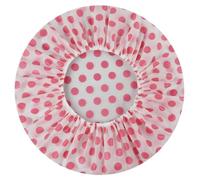 Shower Cap Waterproof Shower Cap Protection Hair Bath Caps Flower Printed Hat(Pink)