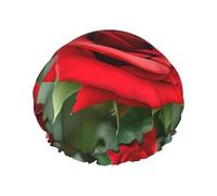 Shower cap with double layer, holds your hair well whether it is showering or bathing.