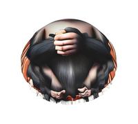 Shower Cap with The silent monkey Print for Women Comfortable Durable and Not Tight Hair Protection Accessory