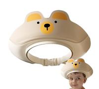 Shower Caps - Cartoon Bear Shape Shampoo Visor, Hair Washing Tool for Protecting, Long-Lasting Silicone Gear, Bathroom Accessory Piece with Snug Fit, Children Safety Tool for Washing