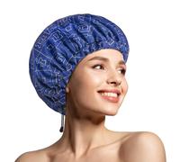 Shower Caps, Double Layer & Adjustable Bathing Cap for Shower, Extra Large Reusable Hair Cap for Women, Waterproof Exterior & EVA Lining, Oversized Design for All Hair Lengths/Style