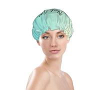 Shower Caps for Women, Reusable Waterproof Shower Cap, Double Layers Elastic Band Long Hair Bath Caps, Not All Those Who Wander Are Lost1 Hair Cap for Shower