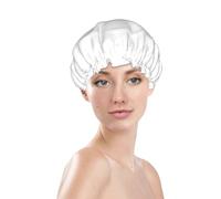 Shower Caps for Women, Reusable Waterproof Shower Cap, Double Layers Elastic Band Long Hair Bath Caps, Family Of Sea Turtles Hair Cap for Shower