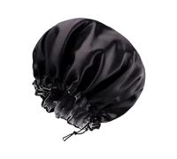 Shower Caps,Shower Cap for Long Hair,Kids Reusable Bath Bonnet,Waterproof Big Black Bathing Steam Accessories Hat,Large Washing Head Covers Plastic Curly Sleeping,Swimming Bonnets Protector,for Women