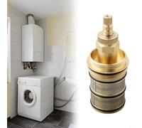 Shower Cartridge Replacement, Brass Replacement Part Thermostatic Shower Mixer Valve, Mixer Valve Bar Repair Kit,for Thermostatic Faucet
