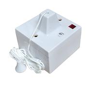 Shower Ceiling Pull Cord Switch & Pattress Box, 45 Amp Double Pole Neon Electric