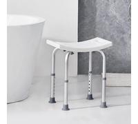 Shower Chair Aluminium Bath Stool Seat Adjustable Disability Aid - Non Slip Uk