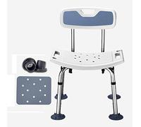 Shower Chair with Arms and Back, Extra-Wide Non-Slip Shower Stool for Elderly Adults, Height Adjustable Shower Seat, Heavy Duty up to 400 lbs