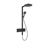Shower Column Hansgrohe Raindance Alive S 300, 2 Sprays, EcoSmart, ShowerSelect Comfort Black Mat 24596670