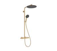 Shower Column Hansgrohe Raindance Alive S Puro 300, 1 Spray, Ecostat Element Brushed Bronze 24592140