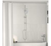 Shower Column Silver 47x20x95cm Stainless Steel 2-in-1 Overhead Handheld 70jets