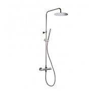 Shower column with hand shower stick, Thermostatic mixer, Height adjustable bar (SATDASSTK)