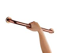 Shower Copper Grab Bar Rail,Safety Non-Slip Toilets Auxiliary Supports for Elderly Kids Pregnant Handicapped Injury and Post-Op (Color : Red, Size 32cm)