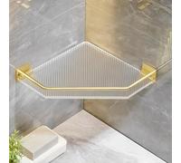 Shower corner caddy，corner bathroom shelves，Waterproof corner shower rack for bathroom，Wall-mounted corner organizer for shower corner，Shower rack corner， for Bathroom, Vanity and Kitchen(Black,8)