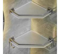 Shower Corner Caddy - Waterproof Wall-Mounted Organizer for Bathroom, Vanity & Kitchen - Versatile Corner Storage Rack