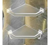 Shower Corner Caddy - Waterproof Wall-Mounted Organizer for Bathroom, Vanity & Kitchen - Versatile Corner Storage Rack