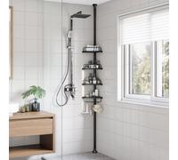 Bathroom Corner Shelf, Black