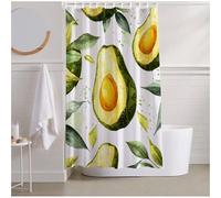 Shower Curtain 47.24x70.87 INCH Shower Curtains for Bathroom Green Bath Curtain, Waterproof Quick-Drying Polyester Machine Fabric Weighted Hem Bathtub Curtains Avocado for Bath Tub Showers Stall R2-29