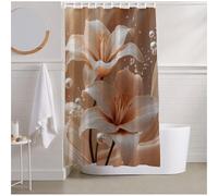Shower Curtain 47.24x70.87 INCH Shower Curtains for Bathroom Summer Bath Curtain Waterproof Quick-Drying Polyester Machine Fabric Weighted Hem Bathtub Curtains Flower for Bath Tub Showers Stall R2-611