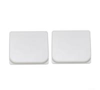 Shower Curtain Anti Splash Clips 2 Pack - ABS Plastic Bath Guard with Fixing Pads for Bathroom, Prevents Water Spillage, White