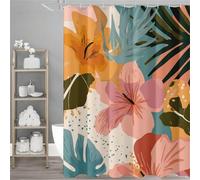 Shower Curtain Art, Simplicity Shower Curtain for Bathroom with 12 Hooks, Waterproof, Quick-Drying, Weighted Showers Curtains for Wet Room, Bathroom Decor, Extra Long 160x200cm/62.9x78.7inch,Model888