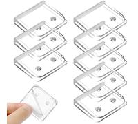 Shower Curtain Clips,8 Pack Self Adhesive Shower Splash Guard Clear Windproof Splash Clips for Shower Liners Curtains,Easy to Install, No Tools Required