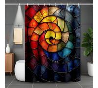 Shower Curtain Color Shower Curtains Dream Bathroom Curtains with 12 Hooks, Waterproof Polyester Bath Curtain Quick-Drying Washable for Bathroom Decor, Home Accessories, Gifts 100 x 180 cm -lsy250783