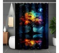 Shower Curtain Color Shower Curtains Tree Bathroom Curtains with 12 Hooks, Waterproof Polyester Bath Curtain Quick-Drying Washable for Bathroom Decor, Home Accessories, Gifts 64x80inch -lsy2507JW