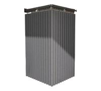 Shower Curtain Corner Rod - Adjustable Swing Arm Design No Drill,Folding Partition Wall Mounted Space Saving Bathroom Rails Set 1.8x2m with Ring