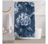 Shower Curtain for Bathroom Plant Shower Curtain Waterproof Extra Long 200x200cm with Weighted Hem and 12 Hooks, Resistant Turquoise Bathtub Curtains for Wet Room, Bathroom Decor Gifts 79 inch R2-813