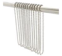 Shower Curtain Hooks Long Size 27inch/70cm, Shower Curtain Rings 12pcs, spa-Quality Look, Stainless Steel