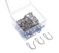 Shower Curtain Hooks Rings, Stainless Steel Rust-Resistant Curtain Rings and Hooks for Bathroom Shower Rods Curtains Set (58 Pieces, S Style)