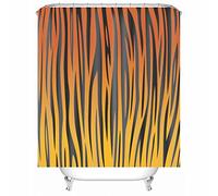 Shower Curtain Liner Xl Long, Polyester Shower Curtain Tiger Pattern Waterproof Corner Shower Curtain 165X200cm Yellow