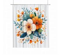 Shower Curtain Plant Extra Long Shower Curtain 180x220 Weighted Bathroom Curtains Floral Waterproof Polyester Fabric Bath Curtains with 12 Hooks Quick Dry Washable for Wet Room Bathtub Home Decor I-53