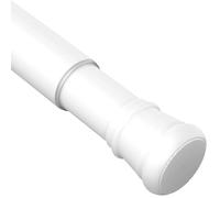 Shower Curtain Pole Extendable No Drill Curtain Poles White Telescopic Shower Rail Extendable For Wardrobe Kitchen Closet Door White 46-70CM