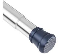 Shower Curtain Pole No Drill Extendable Curtain Rods Extendable For Windows Shower Wardrobe Silver 83-145CM