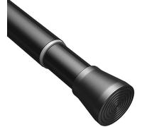 Shower Curtain Pole Tension Rods For Curtains Shower Rail Shower Poles Extendable No Drill For Windows Black 46-70Cm