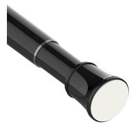 Shower Curtain Poles Extendable Curtain Rail Adjustable Shower Curtain Rod Telescopic Curtain Rod Stainless Steel Room Divider Spring Rod for Bathroom,Window,85-230 cm, 33-91″, Ø 32 mm,Black