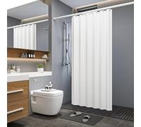 Shower curtain polyester white 180 x 200 cm replacement curtain